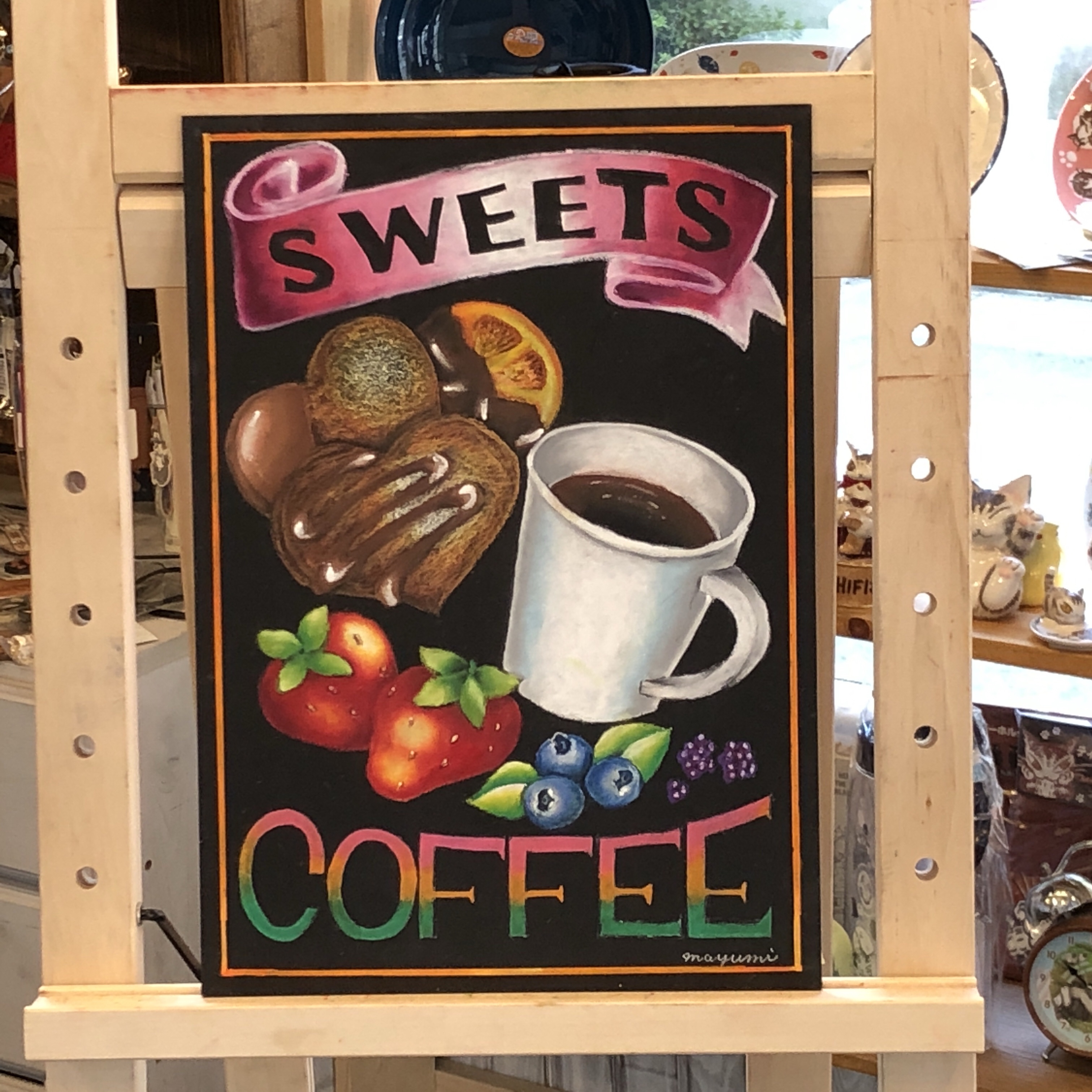 クッキー　チョークアート