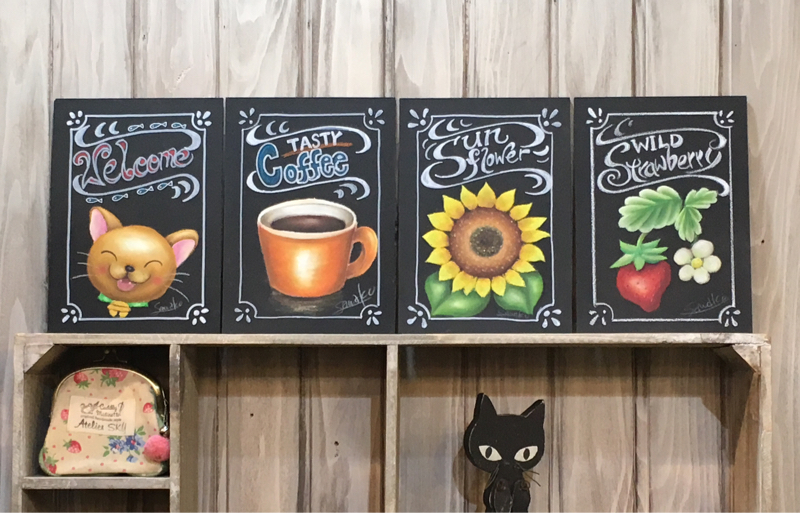 奈良王寺・チョークアートぎんのいす