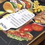 バーガーショップメニューボード